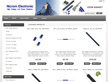 Tablet Screenshot of high-voltage-resistors.net